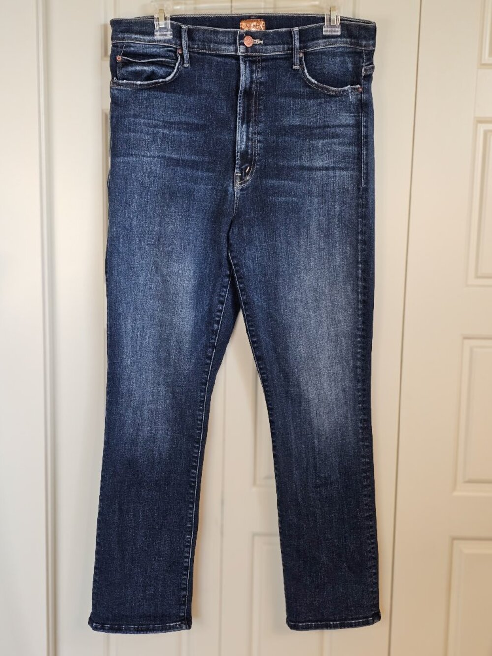 MOTHER The Swooner Rascal Ankle Jeans 34 Don't Mind Me Dark Wash Stretch